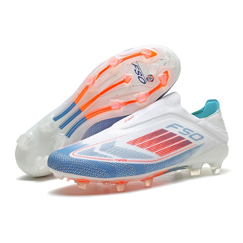 New Men's Football Boots Comfortable Soccer Shoes Match Training Boys Non-Slip Long Spikes Breathable Adult Cleats Outdoor Sport