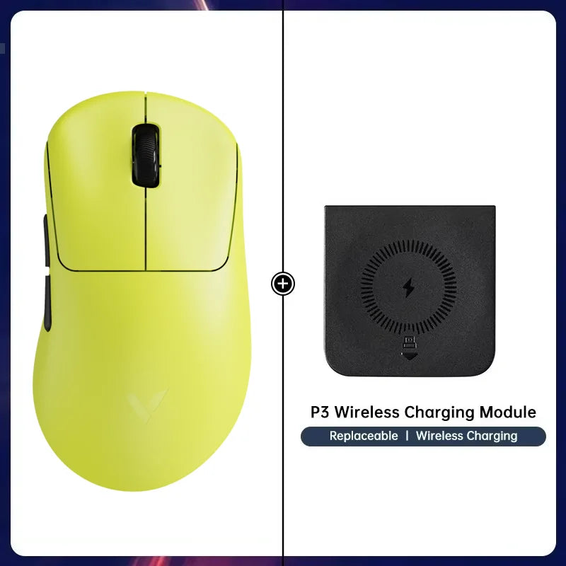 Rato Gaming Sem Fios Rapoo VT3S /VT3S MAX GEN-2, Taxa de Polling Sem Fios Real de 8K, Ultra Leve 49g, Autonomia até 750Hr