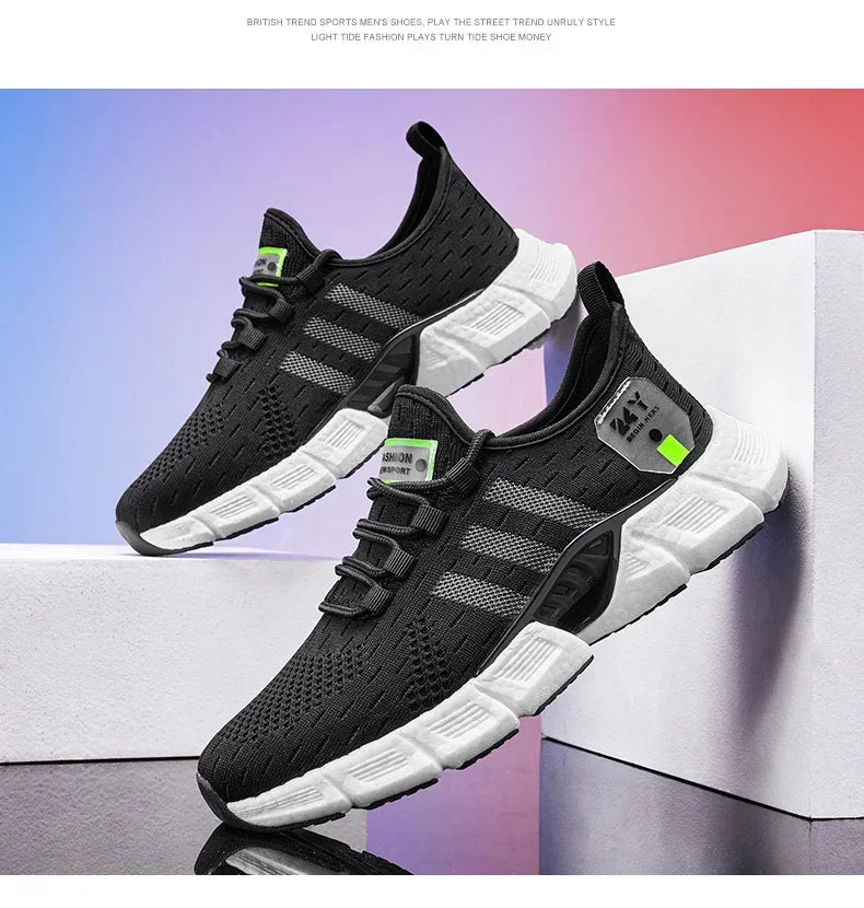 New Fashion Running Sport Shoes Men Sneakers Lightweight Breathable Mesh Comfortable Men's Casual Shoes Outdoor Jogging Zapatos