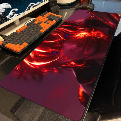 Mousepad Final Fantasy Mouse Pad Gamer Office Accessories for Big Desk Mat Gaming Keyboard Mats Xxl Large Mause Carpet 900x400mm
