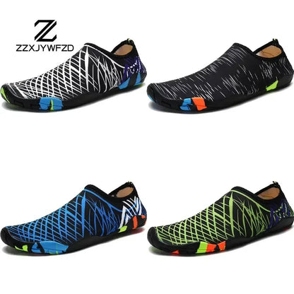 Zapatos acuáticos unisex de secado rápido con drenaje para vadeo, playa, deportes acuáticos, natación, yoga, buceo, surf y uso barefoot