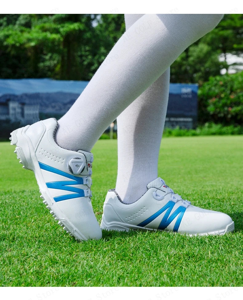 PGM Boys Girls Golf Shoes Lightweight Soft and Breathable Waterproof Anti-Slip Universal Outdoor Sports Shoes XZ127