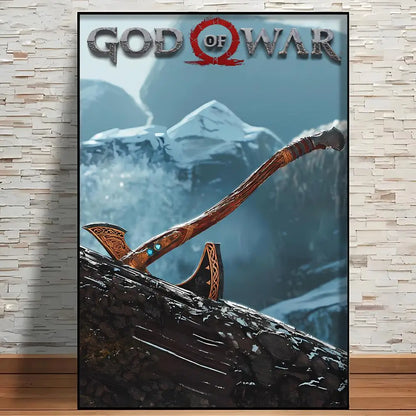 Classic Game G-God Of War Poster Modern Aesthetic Wall Art Print Room Decoration Items for Bedroom Home Decor Gift