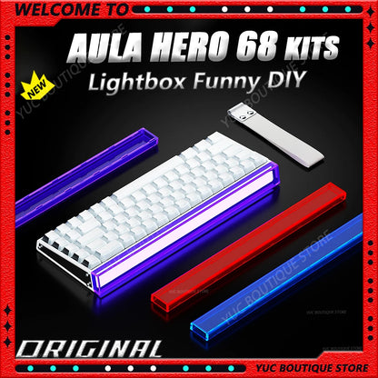 Nuovo AULA HERO 68HE/ULTRA Kit adesivi per tastiera gaming con switch magnetici e accessori per tastiera meccanica cablata custom e-sport