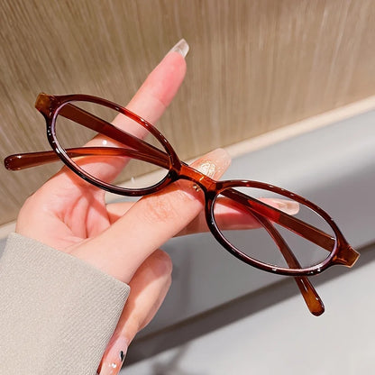 1/4pcs New Casual Elliptical Sunglasses Female Multi Color Frame Glasses Fashion Small Frame Design UV400 Sun Glasses Unisex