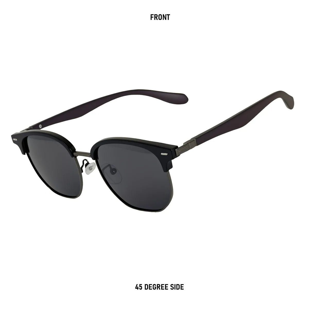 Polarized Sunglass Men Lenses Semi Rimless Vintage Retro Sunglasses Women Trendy Vacation Fashion Glasses Gafas De Sol Hombre