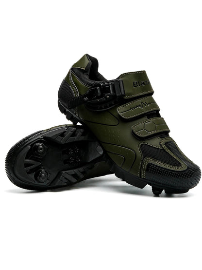 Primavera 2025, scarpe da ciclismo MTB con tacchette da uomo, scarpe sportive in carbonio, velocità, corsa in montagna, scarpe da mountain bike