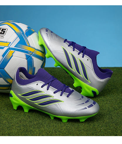 Nouvelles chaussures de football pour hommes, crampons pour enfants, chaussures de football professionnelles pour adultes, chaussures d'entraînement ultralégères antidérapantes pour garçons, livraison directe