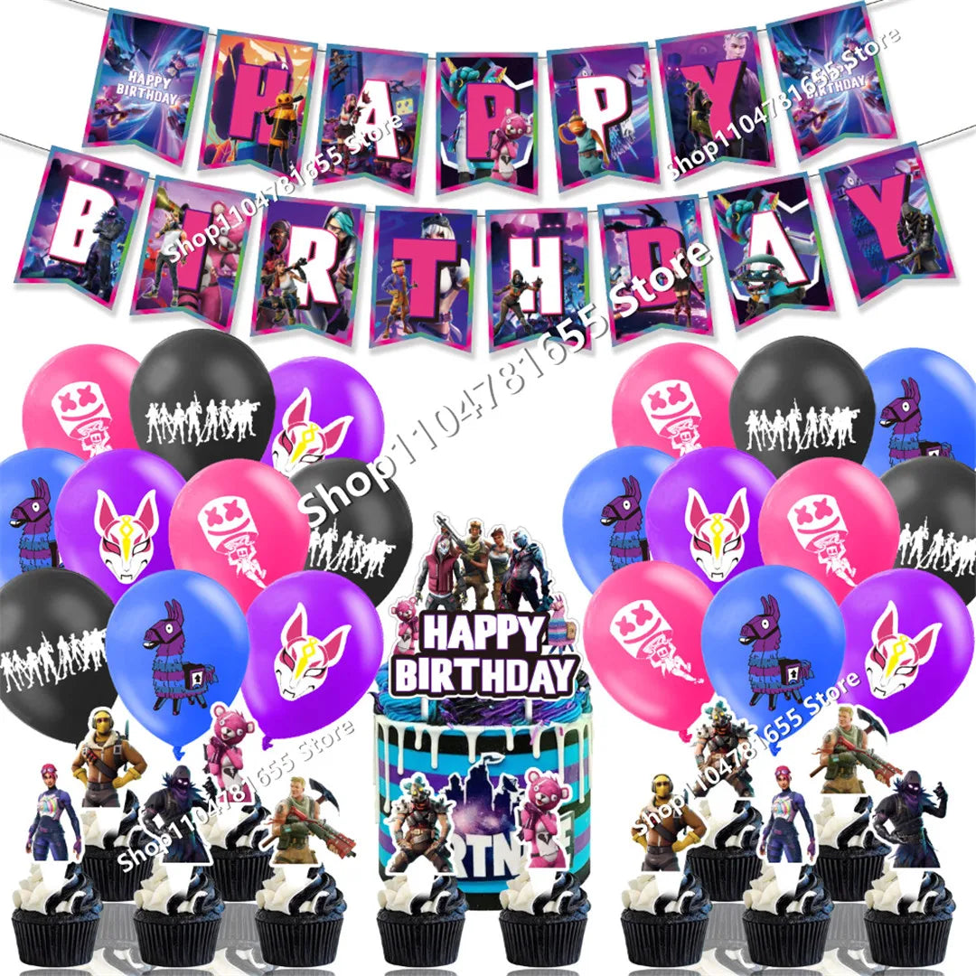 Conjunto de 8 Figuras Fortnite Anime em PVC — Bonecos Trooper Colecionáveis para Fãs, Crianças, Aniversário e Natal