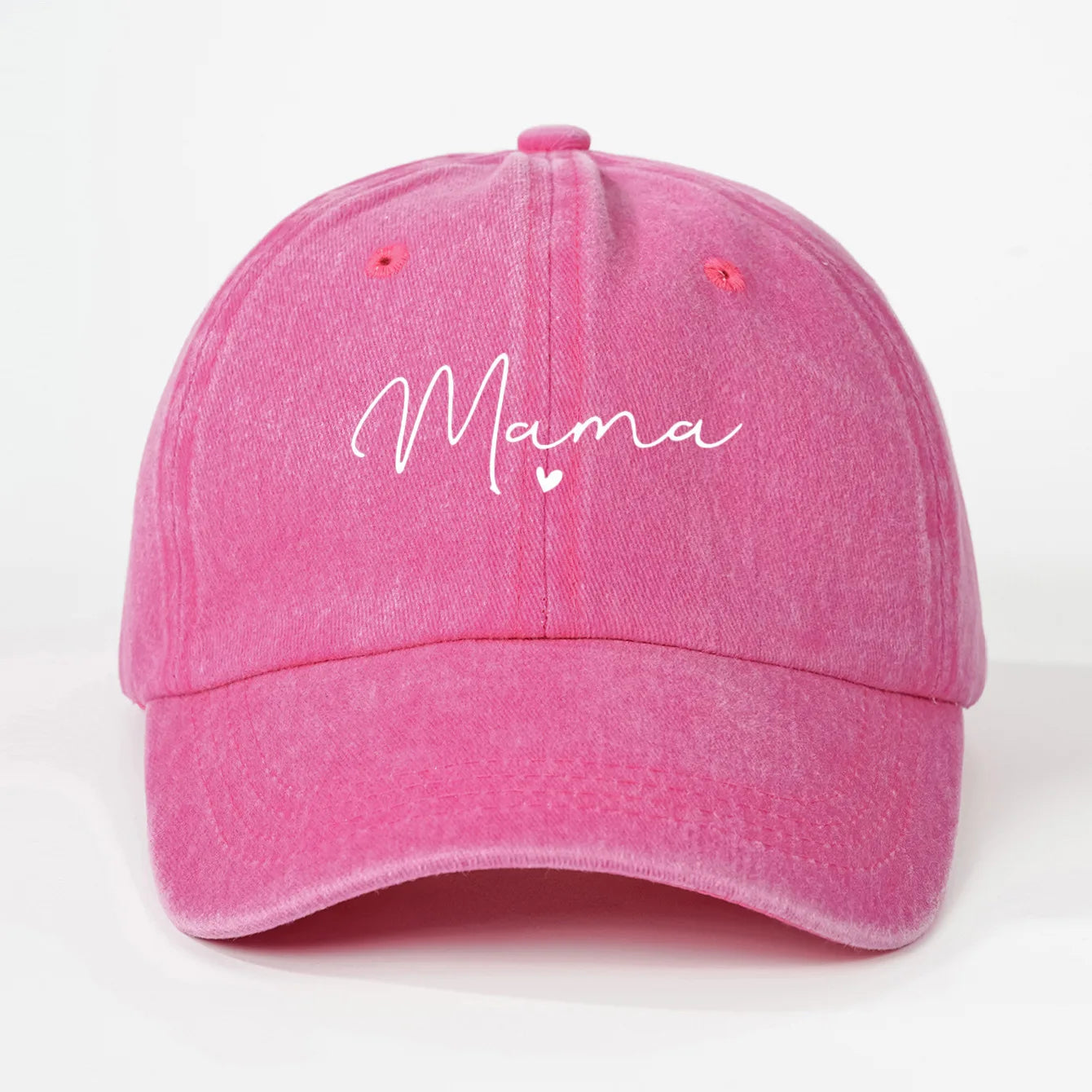 New Printed heart-shaped letters "mama" are fashionable and versatile baseball caps that are suitable for daily outdoor casual w