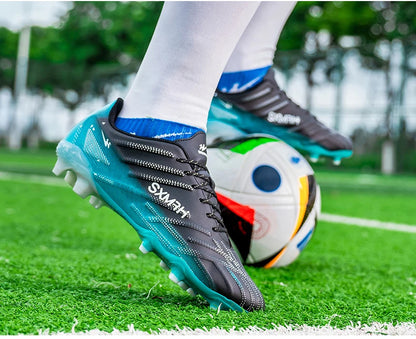 Double Star Adult Youth AG Soccer Cleats Non-Slip Durable Artificial and Natural Grass Football Shoes for Training and Matches Men Women