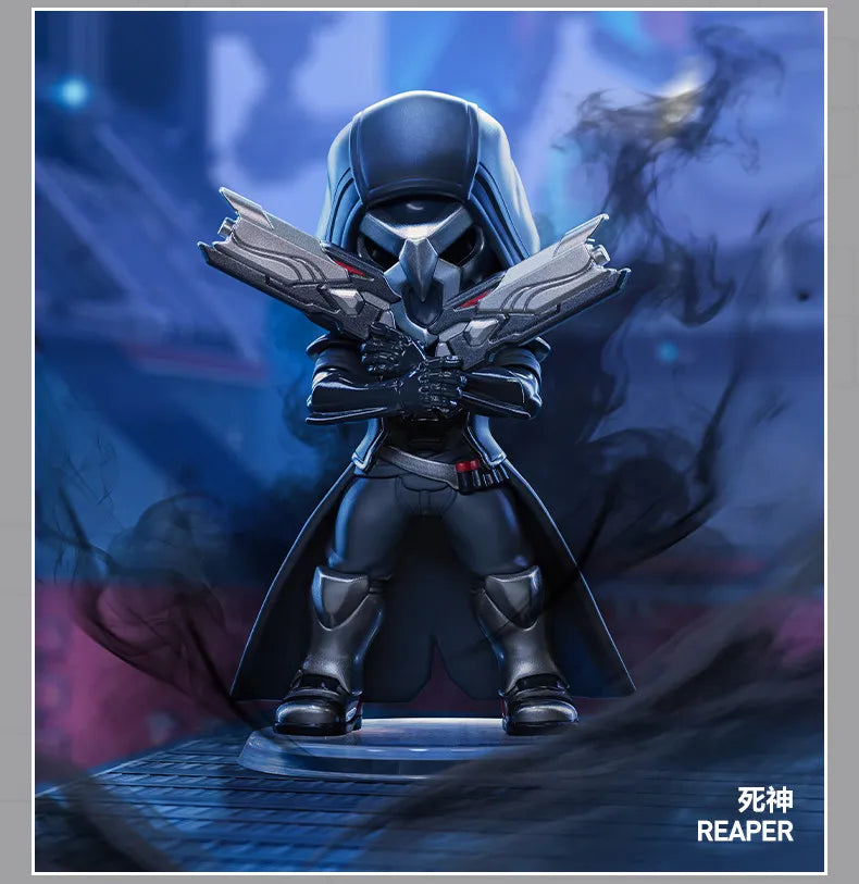 POP MART Overwatch Play of The Game Series Caixa Mistério Original Blind Box Surpresa Figuras de Ação Anime Adoráveis Ornamentos Figurinhas