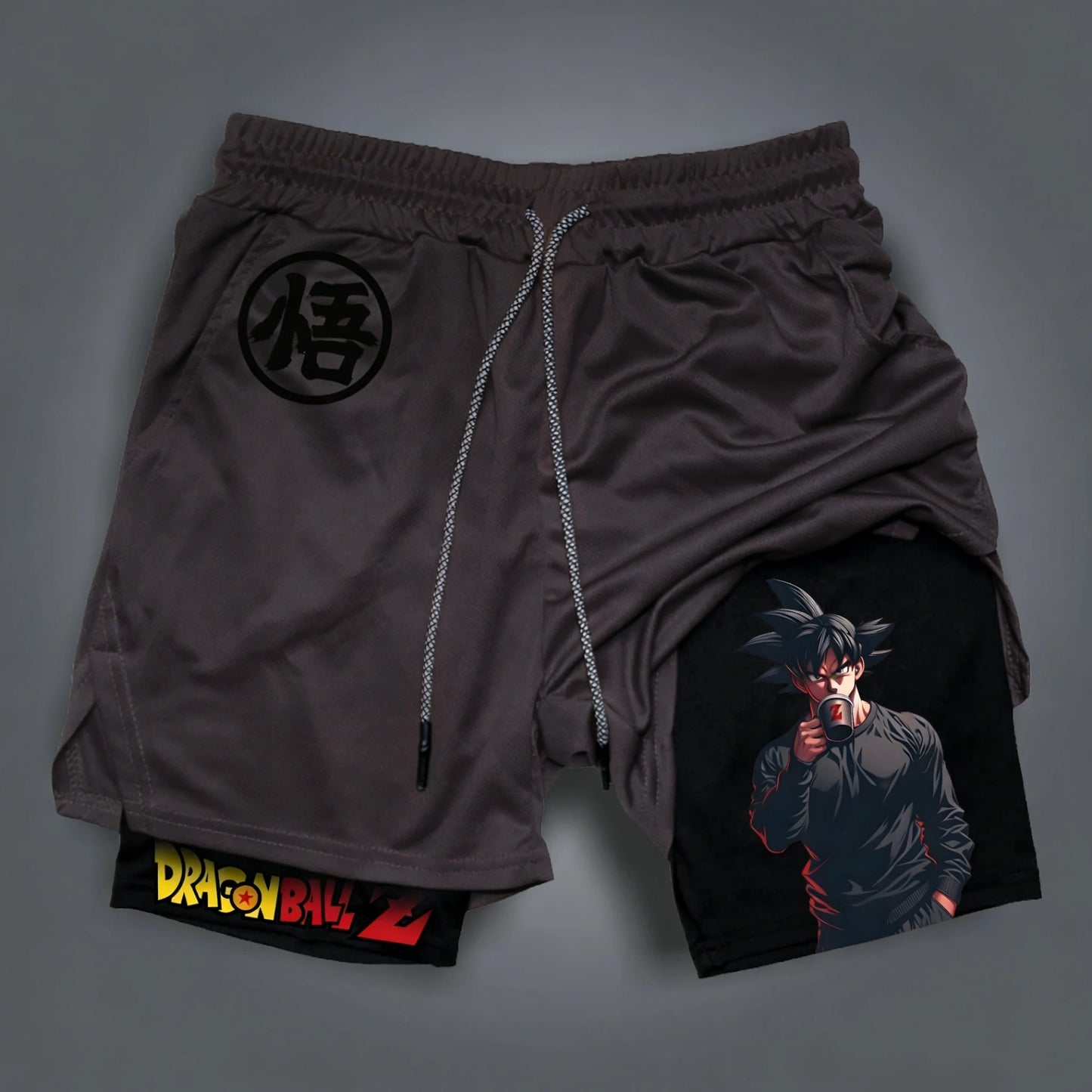 Dragon Ball Summer Son Goku Men's Bot Fitness 2026 Double-Layer Replica Two-Piece Loose-Fit Training Running Shorts Casual Pants
