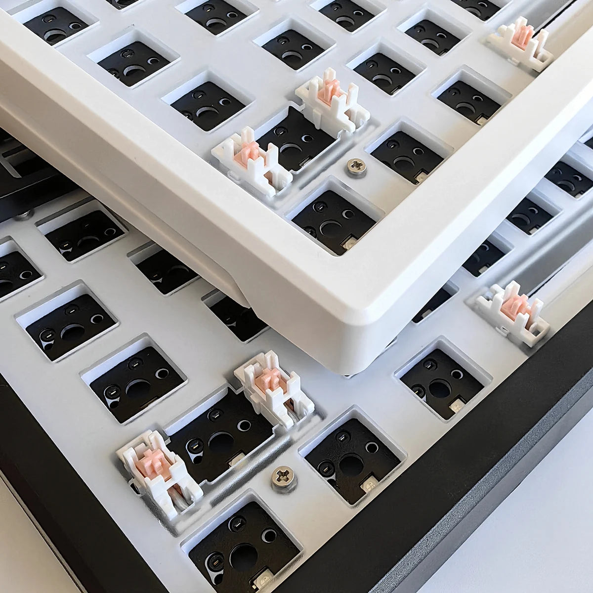 MAIMOOO KX75 75% Keyboard Kit Hotswap Transparent Full RGB Backlit 2.4GHz/Bluetooth Macro Custom DIY Mechanical Keyboard