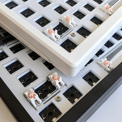 MAIMOOO KX75 75% Keyboard Kit Hotswap Transparent Full RGB Backlit 2.4GHz/Bluetooth Macro Custom DIY Mechanical Keyboard