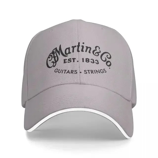 Authentic Martin Guitar Black Design Cap Baseball Cap Streetwear Winter Hats Woman Men