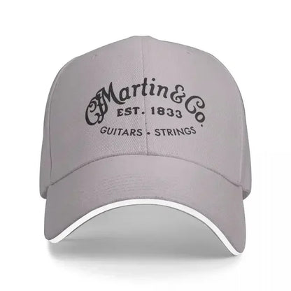 Authentic Martin Guitar Black Design Cap Baseball Cap Streetwear Winter Hats Woman Men