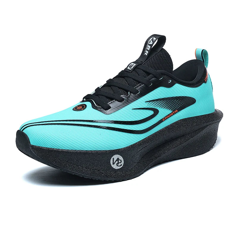 Carbon plate men's and women's anti-slip running shoes, professional marathon sports breathable mesh CHUNTA sports shoes