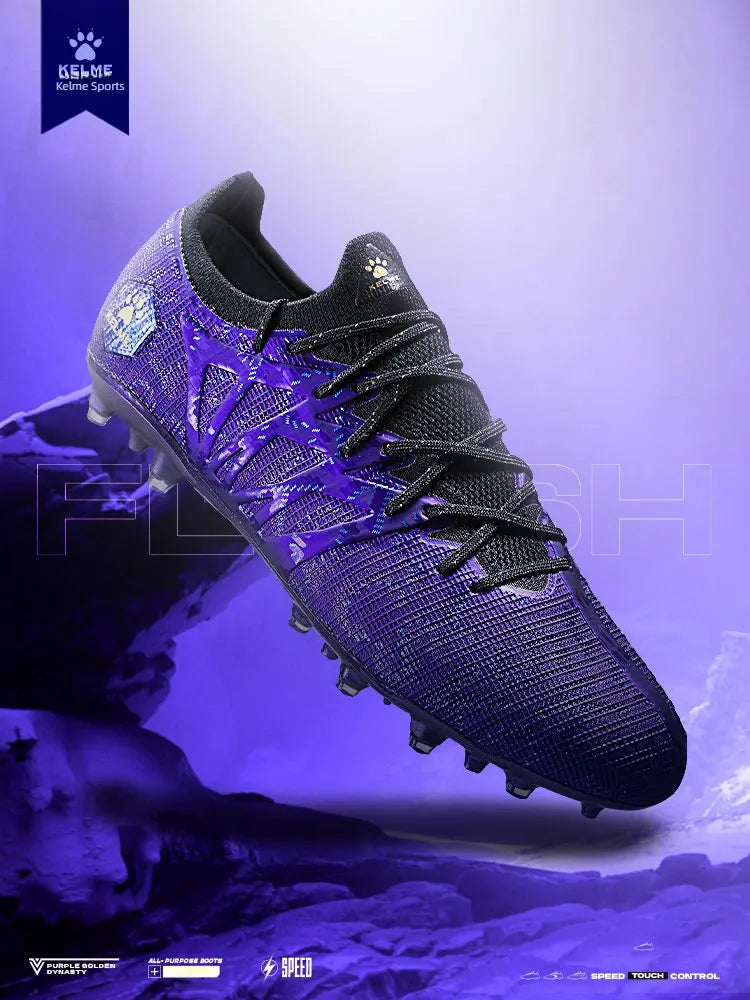 Zapatillas de fútbol KELME para adulto, modelo Men's Disease Electric 3.0, tacos cortos MG, calzado profesional transpirable para partidos y entrenamientos