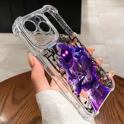 Game Fortnite Phone Case For iPhone 17 16e 16 15 14 13 12 11 Mini Air Pro Max X XR XSMax 7 8 Plus Anti Fall Transparent Cover