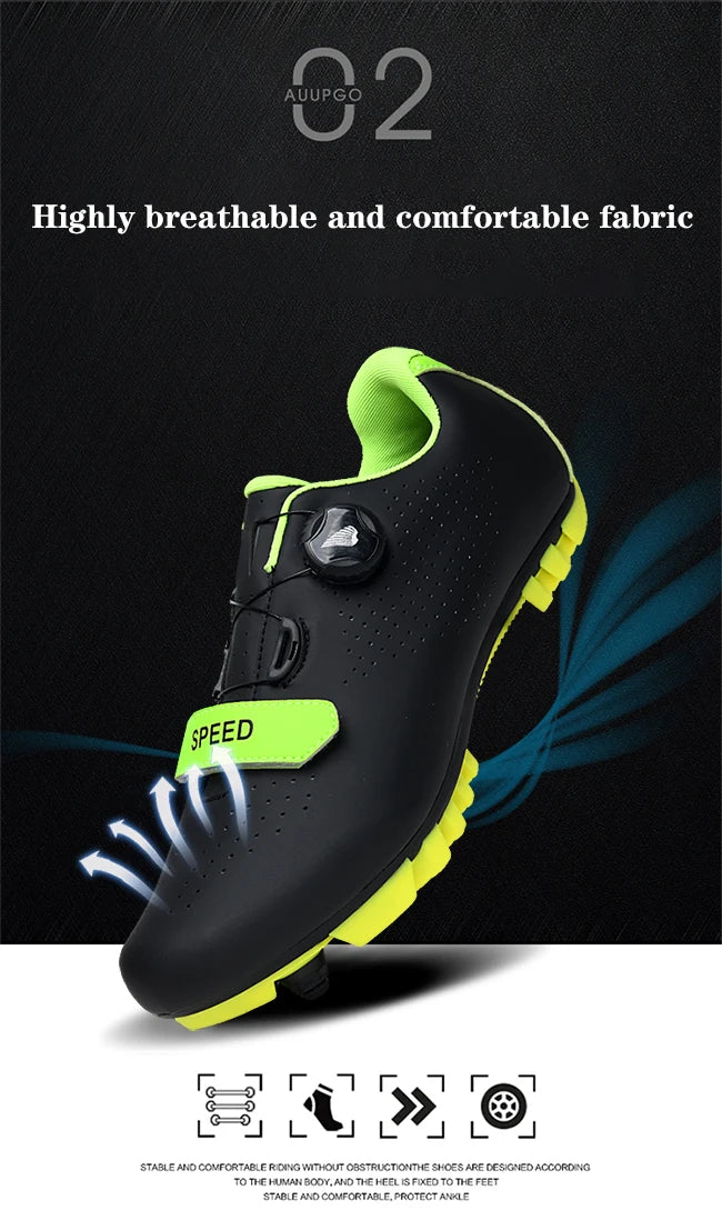 Cycling Sneakers Breathable MTB Shoes Men Women Trail Mountain Bicycle Riding Shoes Sport Road Bike Shoes Spd Pedal Cycle Shoes