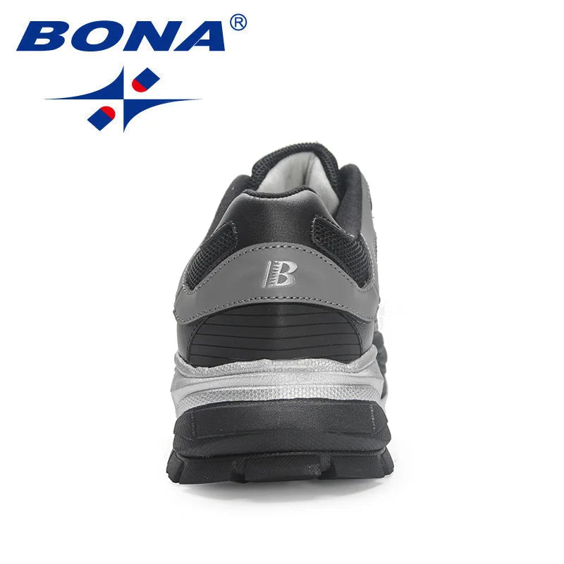 BONA New Designers Breathable Road Running Shoes Casual Shoes Man Athletic Walking Footwear Men Outdoor Jogging Masculino