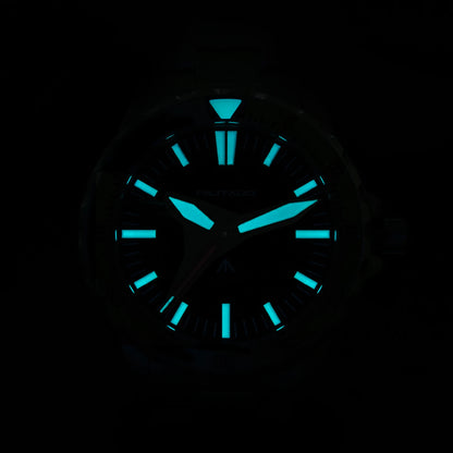 Militado ML16 39mm Quartz Dive Watch Sapphire Crystal 200M Water Resistant Ceramic Bezel BGW9 Lume Screw Down Crown