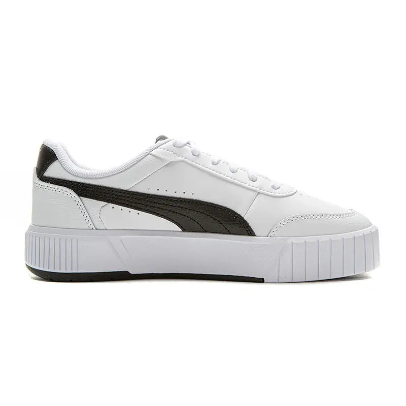 Baskets basses Puma Carina, confortables, souples et durables, blanches, 402637-02