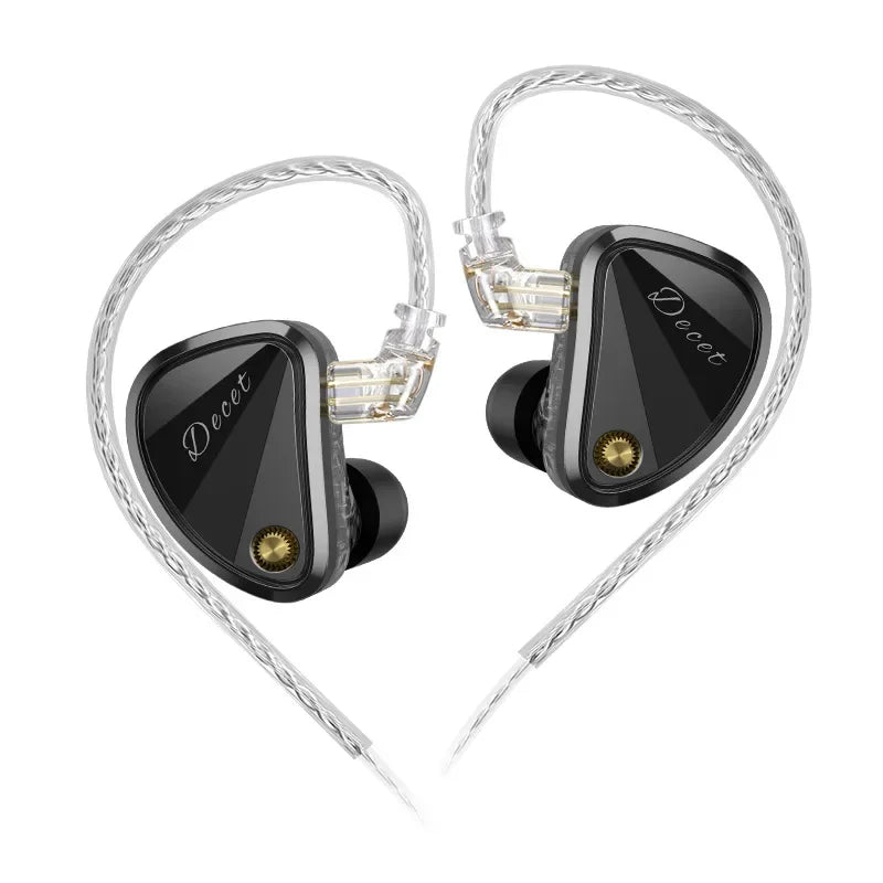 KZ Decet  Adjustable Earphones 10 Unit Upgraded Drive Earbuds Hifi Music Replaceable Cable 3D Printing Design 2PIN Cable