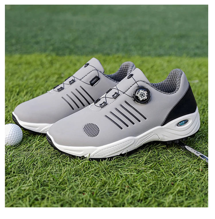 Chaussures de sport sans lacets pour hommes, avec amorti d'air, antichoc, antidérapantes, pour le golf, l'entraînement en extérieur, les trajets professionnels, chaussures polyvalentes pour hommes 9