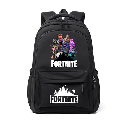 Fortnite Kids Backpack Portable Large Capacity Student Schoolbag Cartoon Printed Shoulder Bag School Supplies for Boys Gift