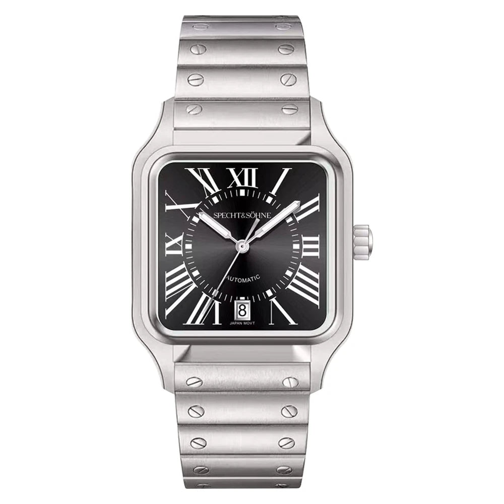 2025 New High Quality Specht&Sohne Watch 34MM Men Automatic Mechanical Watches Green Color Sapphire Stainless Steel Reloj Hombre