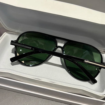 Glass Sunglasses For Men Pilot Style Toad Mirrors Specifically Designed For Driving Vacation UV Protection Sun Shading Large Fra