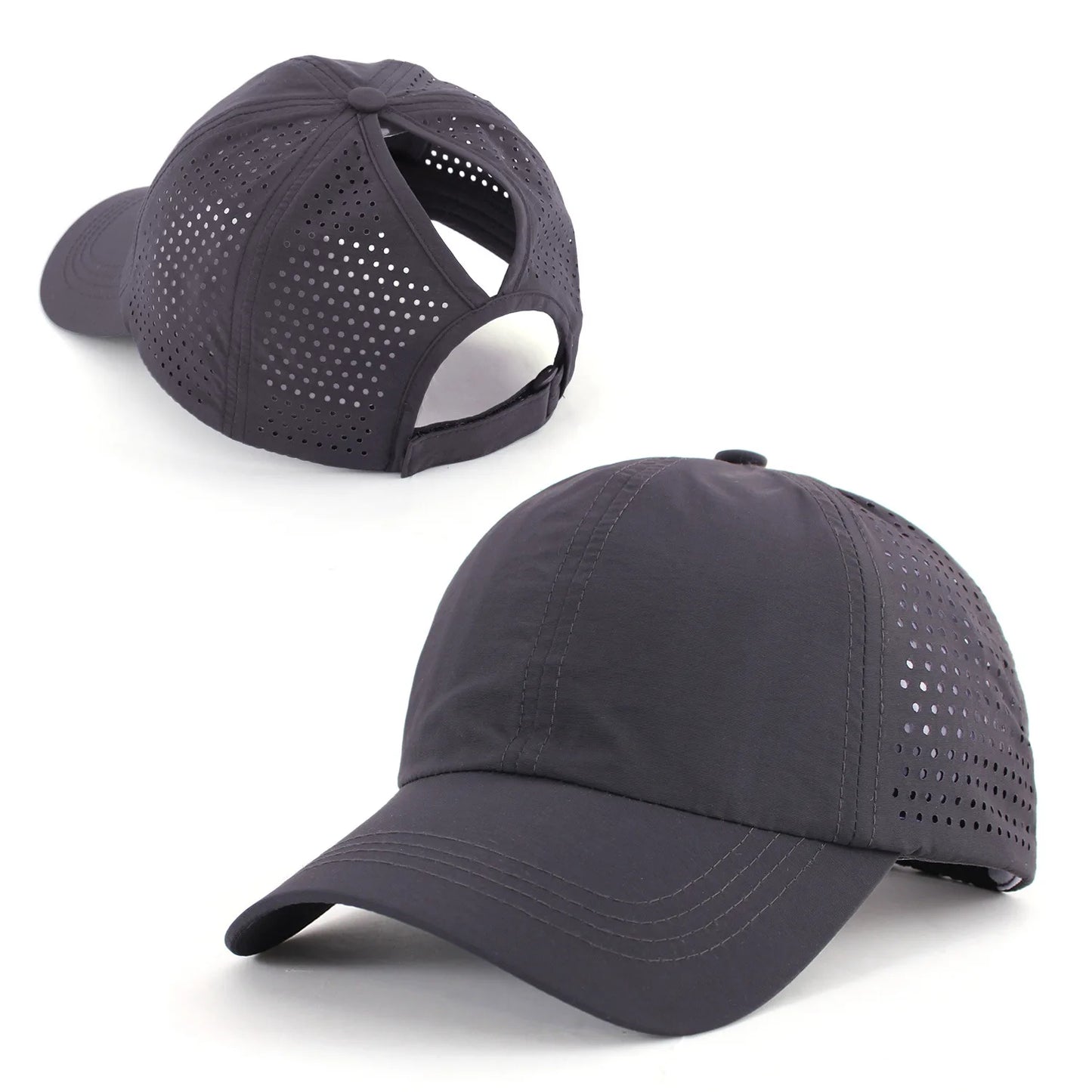 Quick Drying Tongue Hat Women Mesh Breathable Hat Men Summer UV Protection Stay Cool Stylish Adjustable Ponytail Hat