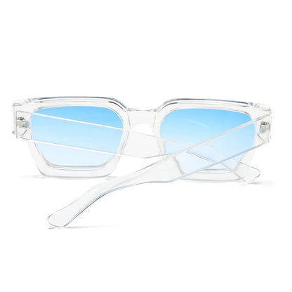 JNPCXI Fashion Square Women Luxury Sunglasses Retro Gradient Blue Designer Men Trending Sun Glasses Shades UV400