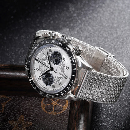 FARASUTE New Japan VK64 Quartz Movement Men Watch Casual 10Bar Waterproof Speed Sports Chronograph Wristwatch Clock Reloj Hombre