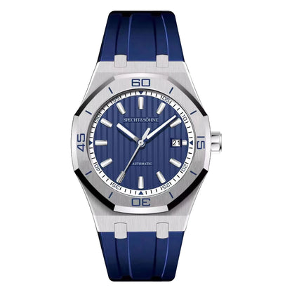 Specht&Sohne New Classic Men's Watch 50M Waterproof Luminous Sapphire Crystal Blue Automatic Mechanical Watches Reloj Hombre