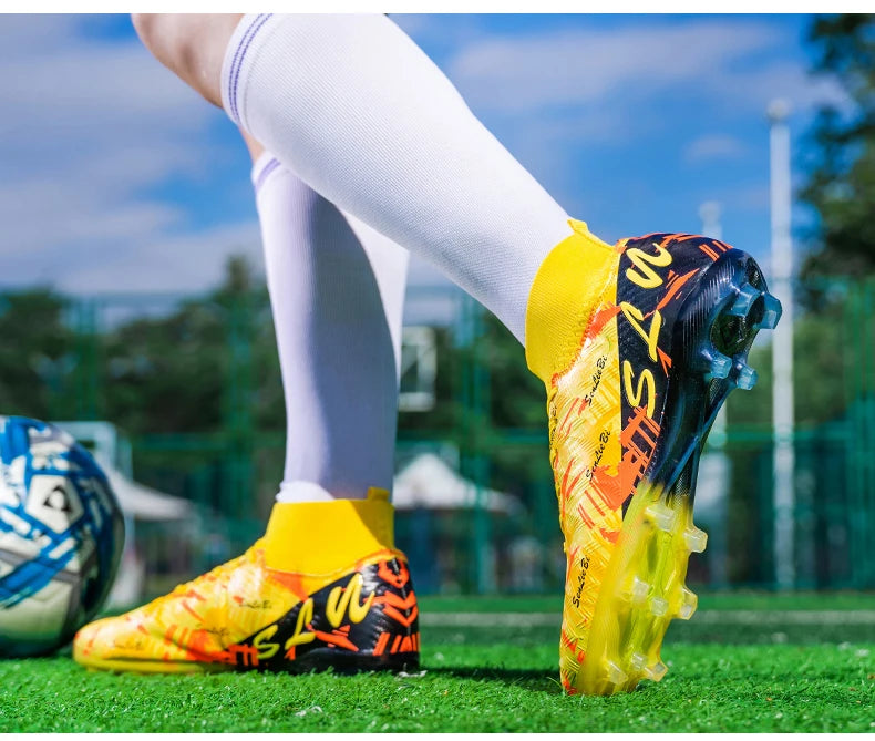 Brand Fashion Football Sneakers for Men Women Professional Field Boot Big Size 46 Long Spikes Soccer Cleats Men botas de futbol