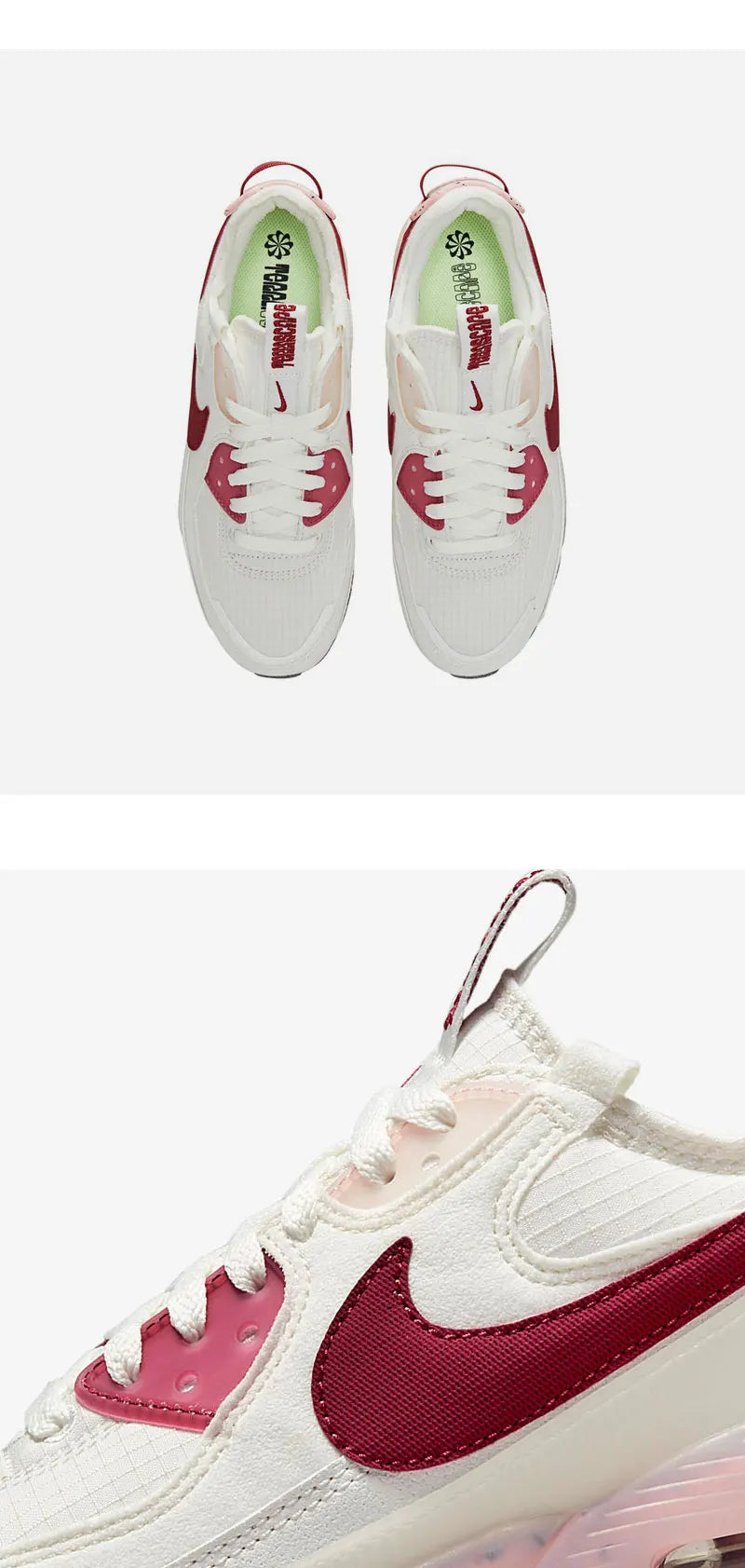 Nike originale luftpolstrede, komfortable og åndbare sportsløbesko til mænd og kvinder, model DC9450-100