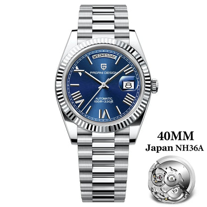 PAGANI DESIGN 2024 New DD40 NH36A Men's Watches Luxury Automatic Mechanical Watch For Men AR Sapphire Glass Date Wrist watch Men