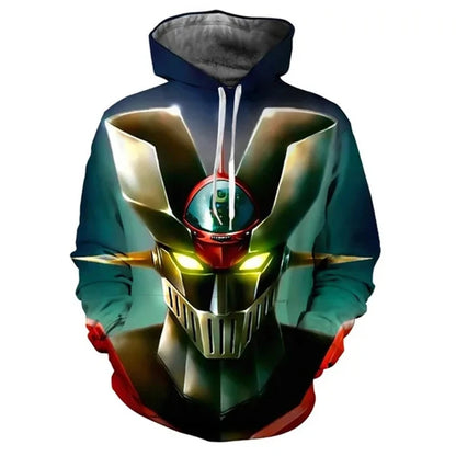 Autumn Mazinger Z Anime Robot 3D Print Hoodies Men Women Fashion Oversized Sweatshirts Hoodie Male Pullovers Tracksuit Clothing