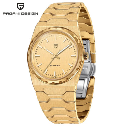 PAGANI DESIGN 2026 New Thin 7mm Fashion Men's Quartz Watch 10Bar Waterproof Stainless Steel Sapphire C3 Upgrade V2 reloj hombre