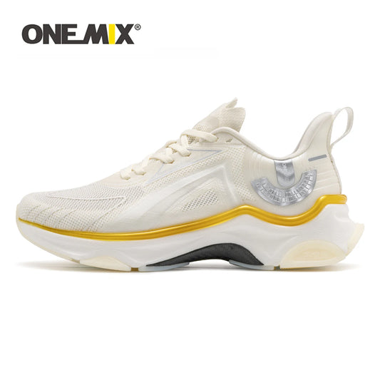 ONEMIX High Rebound Sneakers Comfortable Training Men Breathable Wear-resistant Sports Jogging Protection Running Shoes