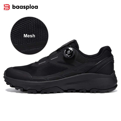 Sapatos de Caminhada Baasploa para Homem, Outdoor e Escalada, em Malha Respirável, para Viagem e Caminhada, Antiderrapantes, Resistentes ao Desgaste, Confortáveis, Tipo Sneaker