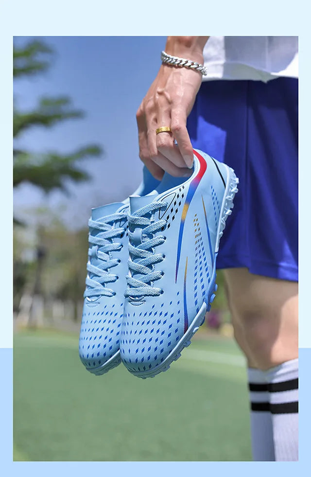 Professional Turf Soccer Shoes Men Cleats Non-Slip Training Football Shoes Boys Artificial Grass Breathable Athletic Soccer Shoes