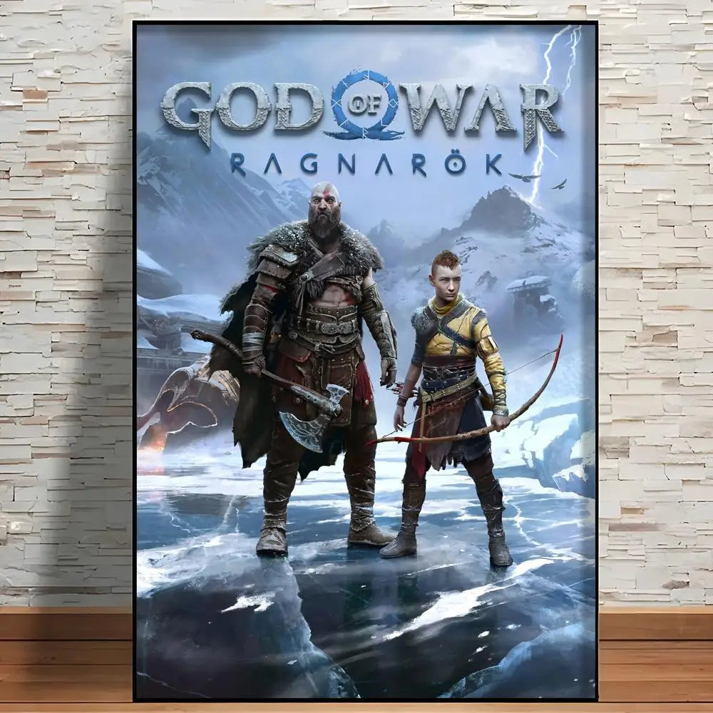 Classic Game G-God Of War Poster Modern Aesthetic Wall Art Print Room Decoration Items for Bedroom Home Decor Gift