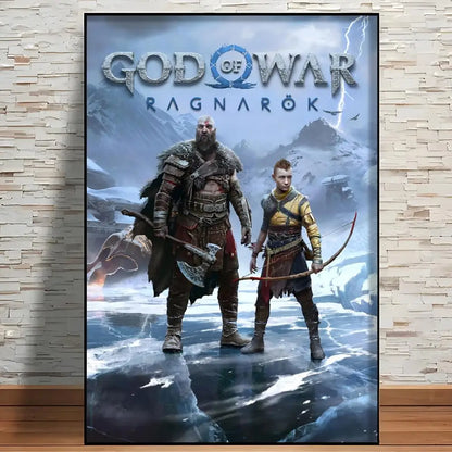 Classic Game G-God Of War Poster Modern Aesthetic Wall Art Print Room Decoration Items for Bedroom Home Decor Gift