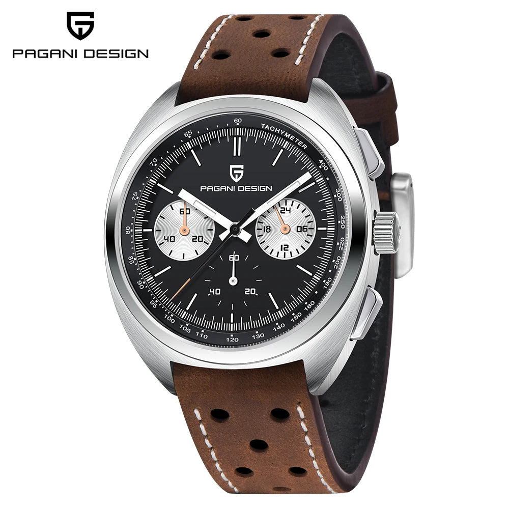 PAGANI DESIGN 2026 NEW Turtle Back Chronograph 1782 fashion quartz wristwatch for Man Luminous Waterproof Watch Reloj hombre
