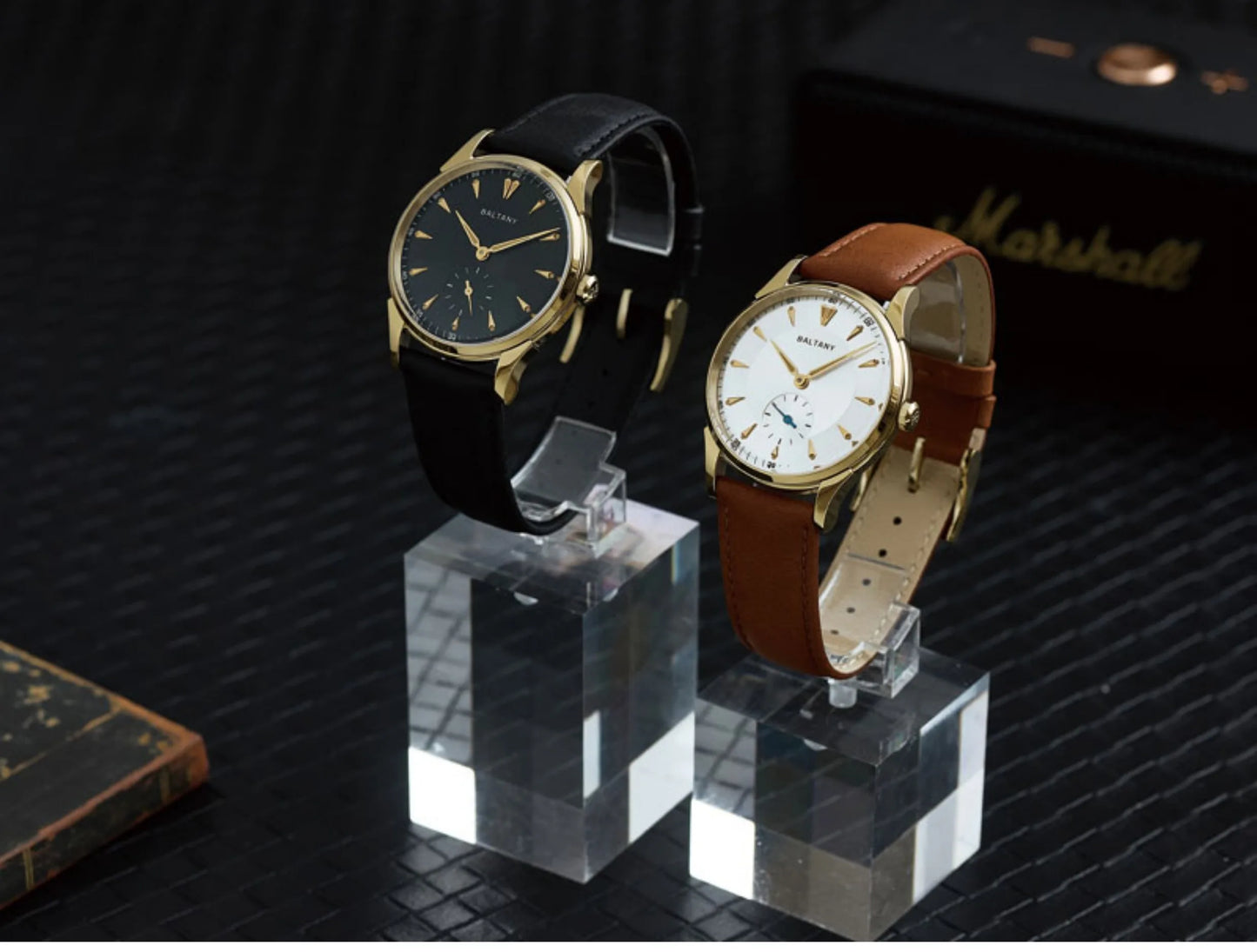 Baltany Men Automatic Watch 38.5mm Pilot Manual Winding Mechanical Wristwatch Sapphire 5ATM Small Second Dial ST1701 ST1700