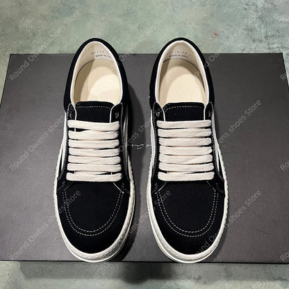 Casual Shoes Men Low Top Quality Denim Lace Up Thick Sole Luxury Designer Hip-hop Dunk Sport Trainers Women Summer Flat Sneakers